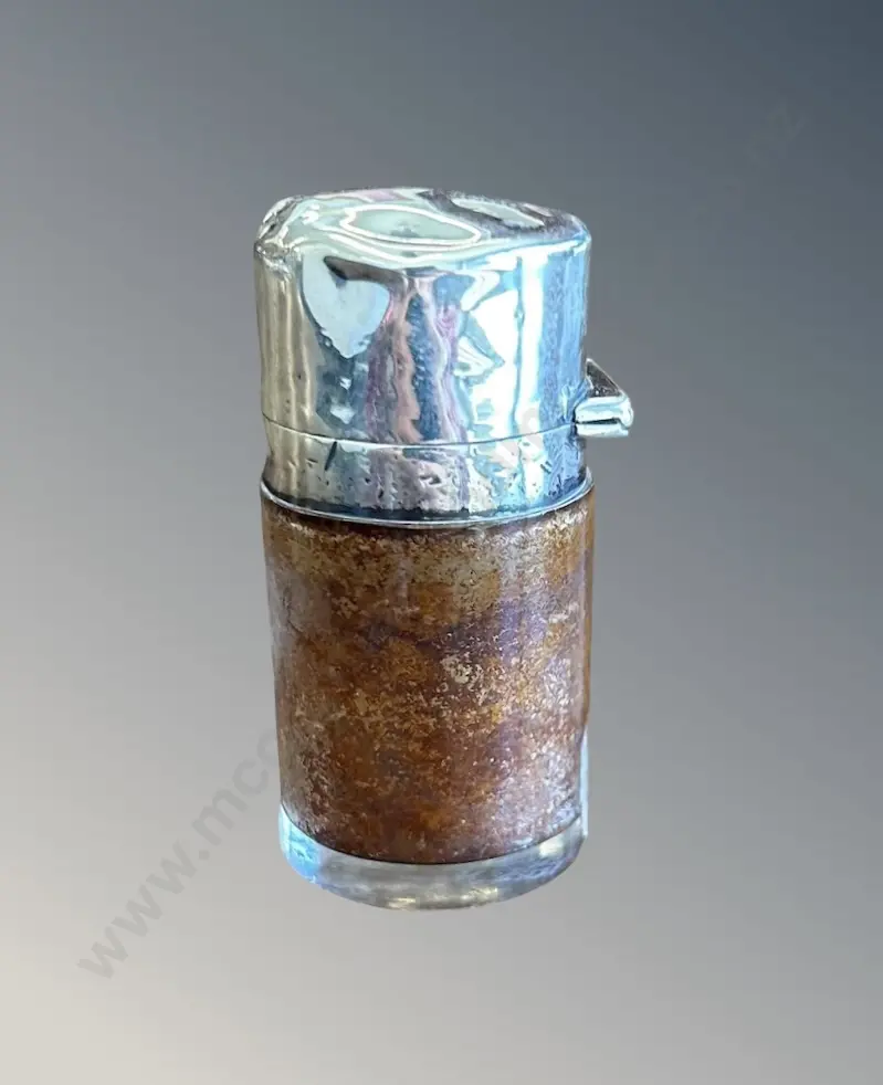 Sterling Silver Lidded Scent Bottle, AF, H5.5cm Image 1++