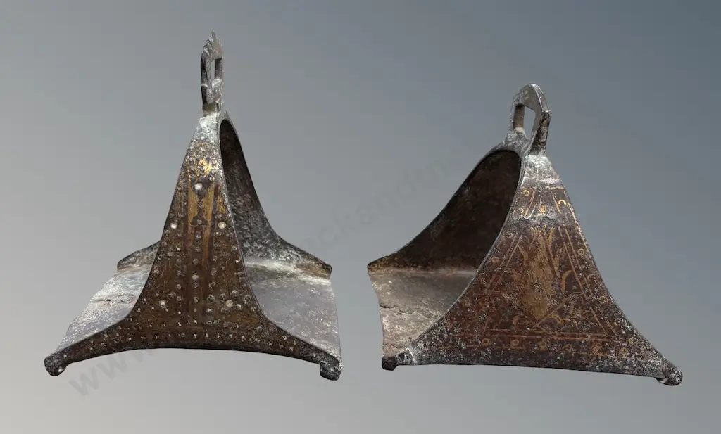 Pair of Early Ottoman Stirrups Image 1++