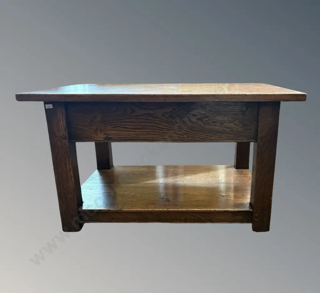 Oak Small Coffee Table, H45xL80XD45cm Image 1++