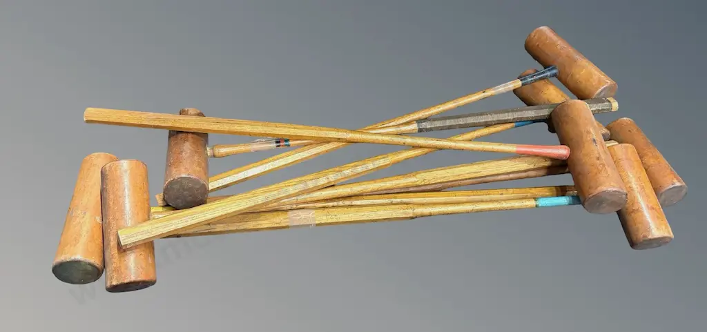 Selection of Wooden Croquet Mallets Image 1++