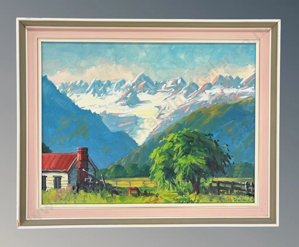 Malcolm Wallace - Farm Cottage, oil on board, 400x520mm Image 1++