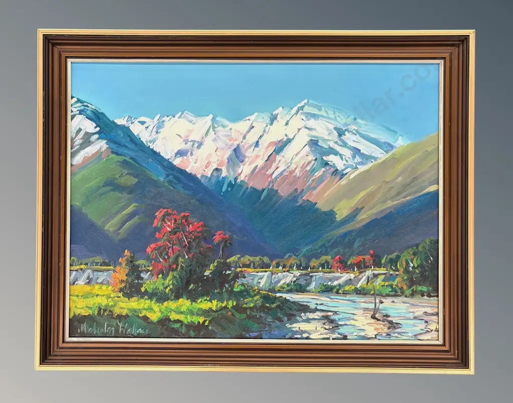 Malcolm Wallace - Road to Milford, oil on board, 390x400mm Image 1++