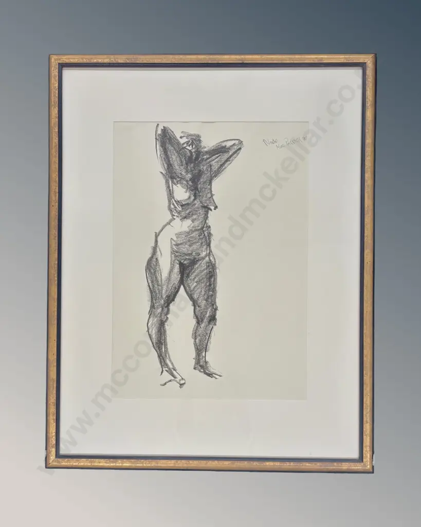 Alan Pearson - Nude, 1998, charcoal on paper, 565x395mm Image 1++