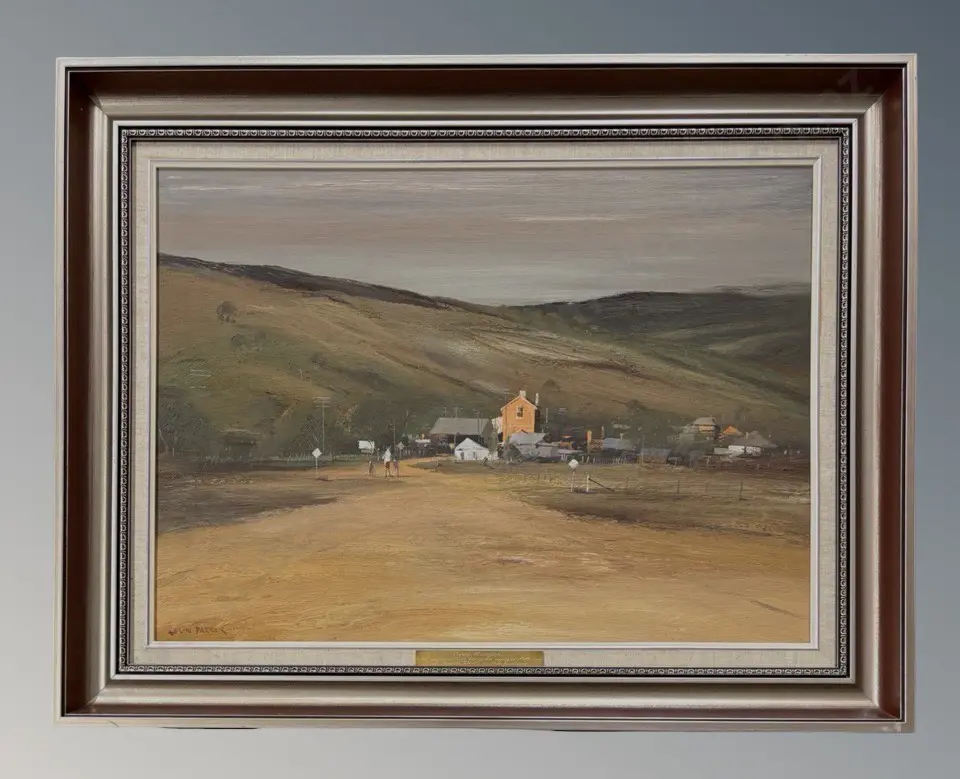 Colin Parker - The Turon Valley, Sofala, 1983, oil on board, 430x600mm Image 1++