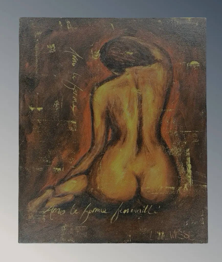 Lissa Wisse - Burnished Moment I, 2002, oil on canvas, 610x500mm Image 1++