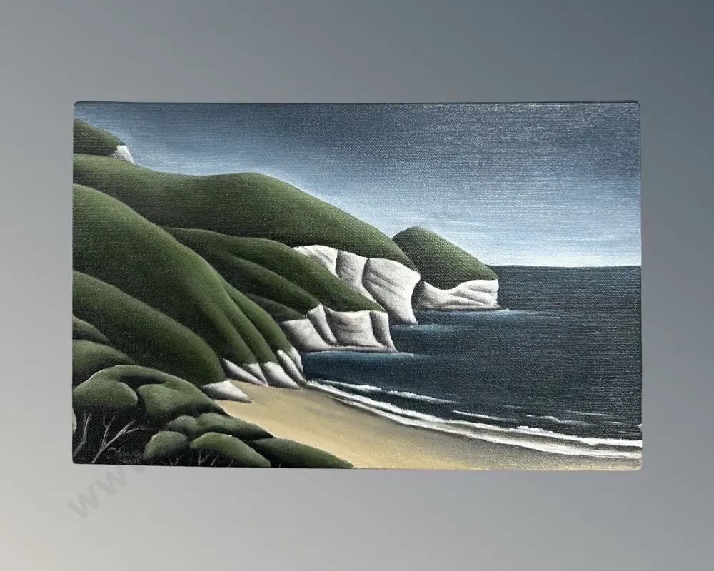 Diana Adams - Farewell, Golden Bay II, 2001, acrylic on canvas, 160x250mm Image 1++