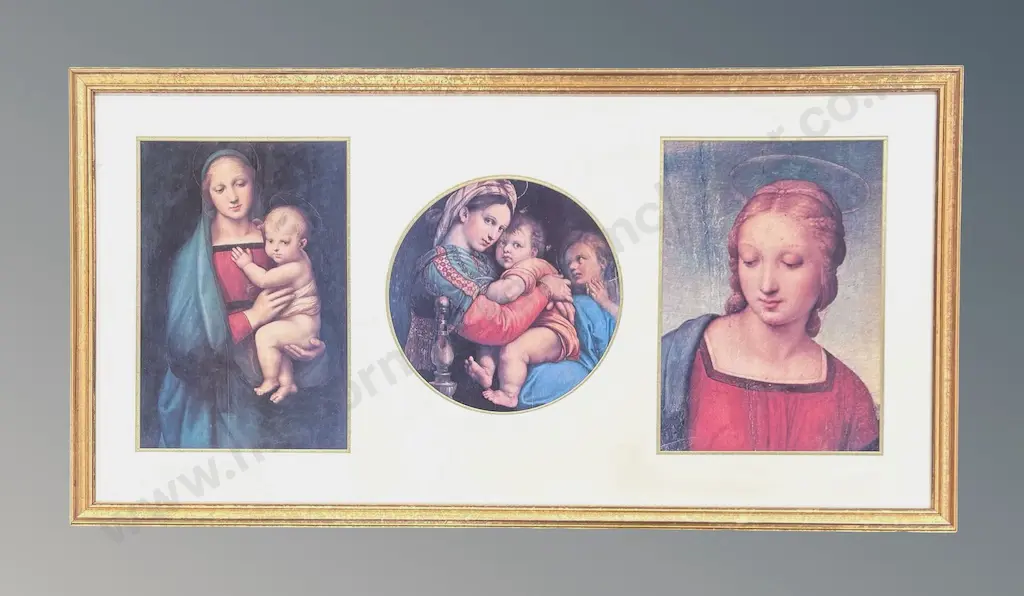 Madonna Triptych Print 370x890mm Image 1++