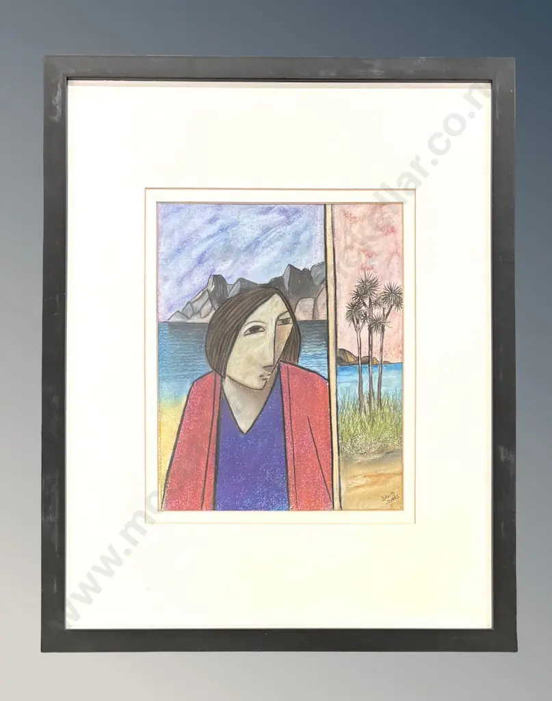 David Jones - The Farmers Wife, pastel on paper, 250x200mm Image 1++