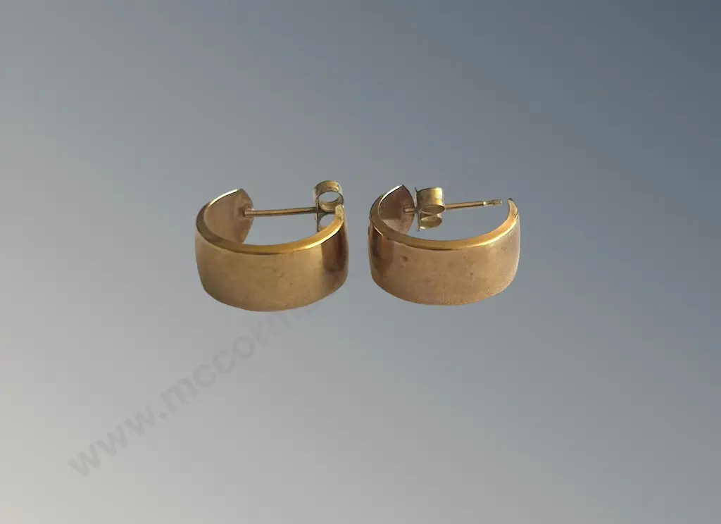 9ct Gold Earrings TW1.0gms Image 1++