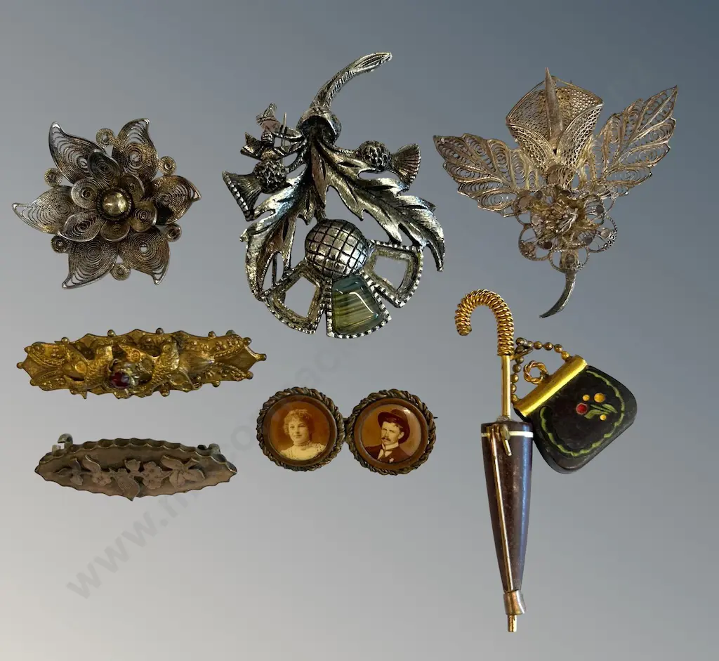 Assorted Costume Brooches Image 1++