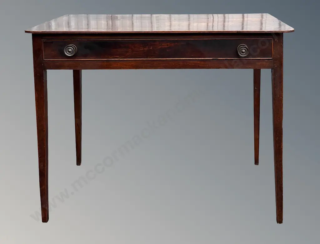 Georgian Mahogany Single Drawer Writing Table L90xH72xD45cm Image 1++
