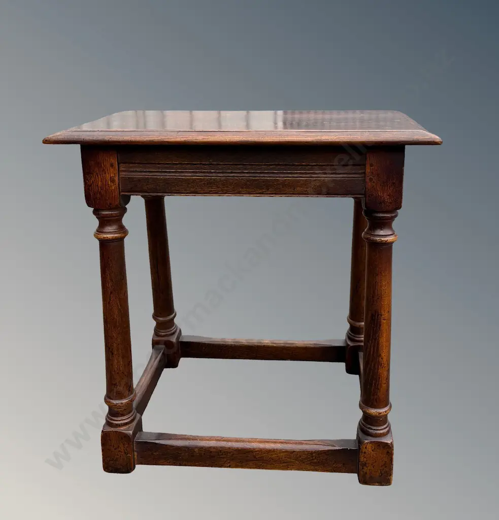 Oak Joint Stool L56xH55xD52cm Image 1++