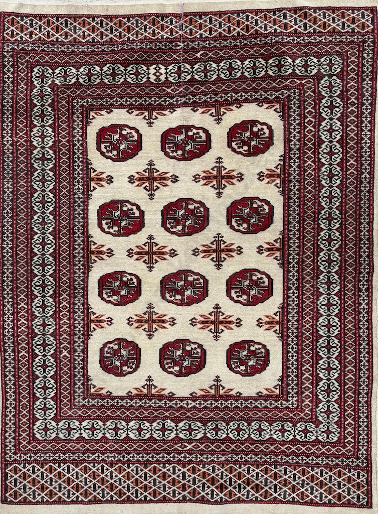 Persian Rug - Red and Cream Tones 165x121cm Image 1++