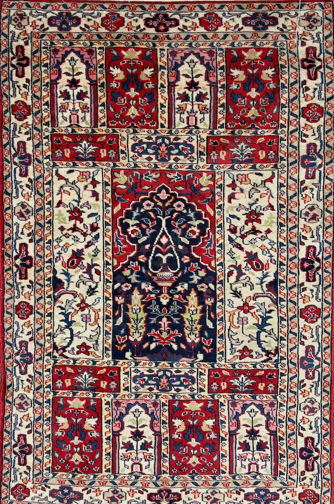 Persian Rug - Red, Cream and Blue Tones, 120x75cm Image 1++