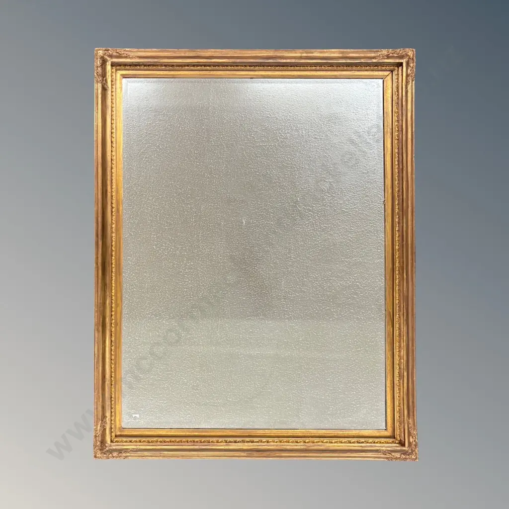 Gilt Framed Beveled Edge Wall Mirror H140x108cm Image 1++