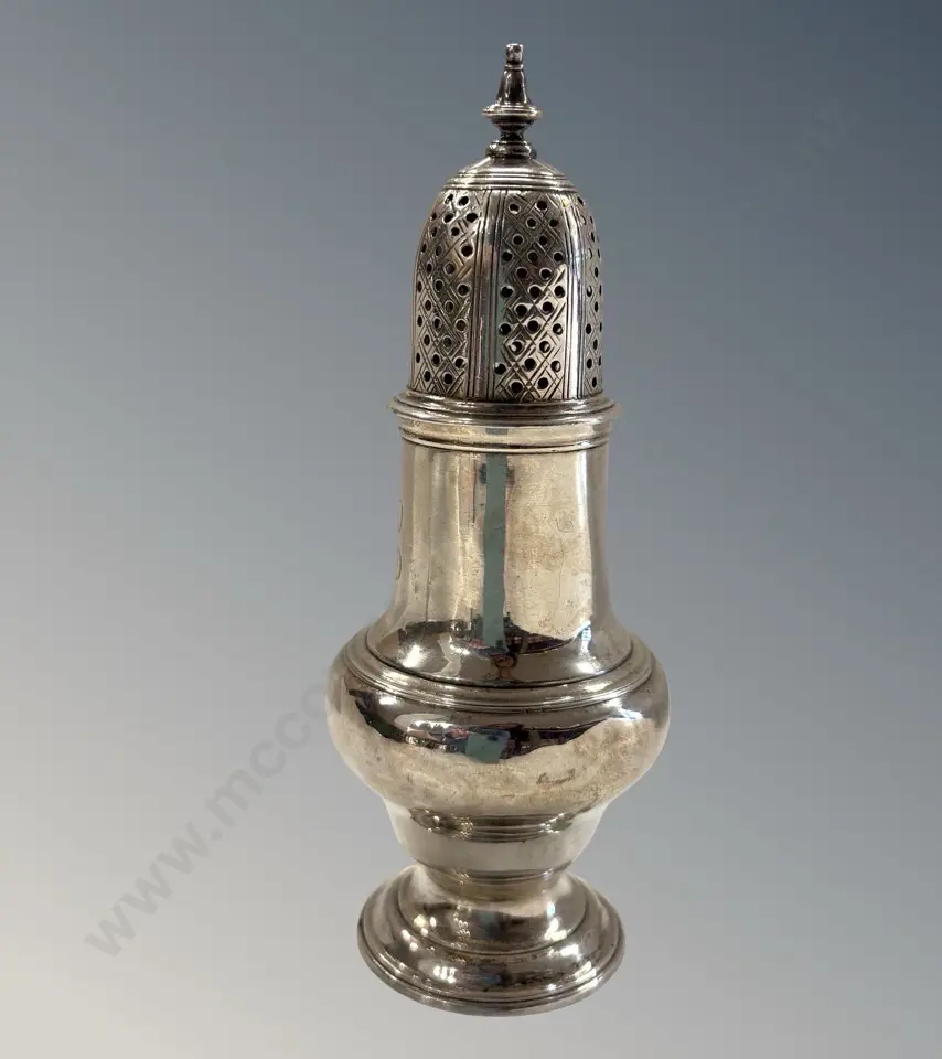 Sterling Silver Pepper Pot H13cm, TW80gms Image 1++
