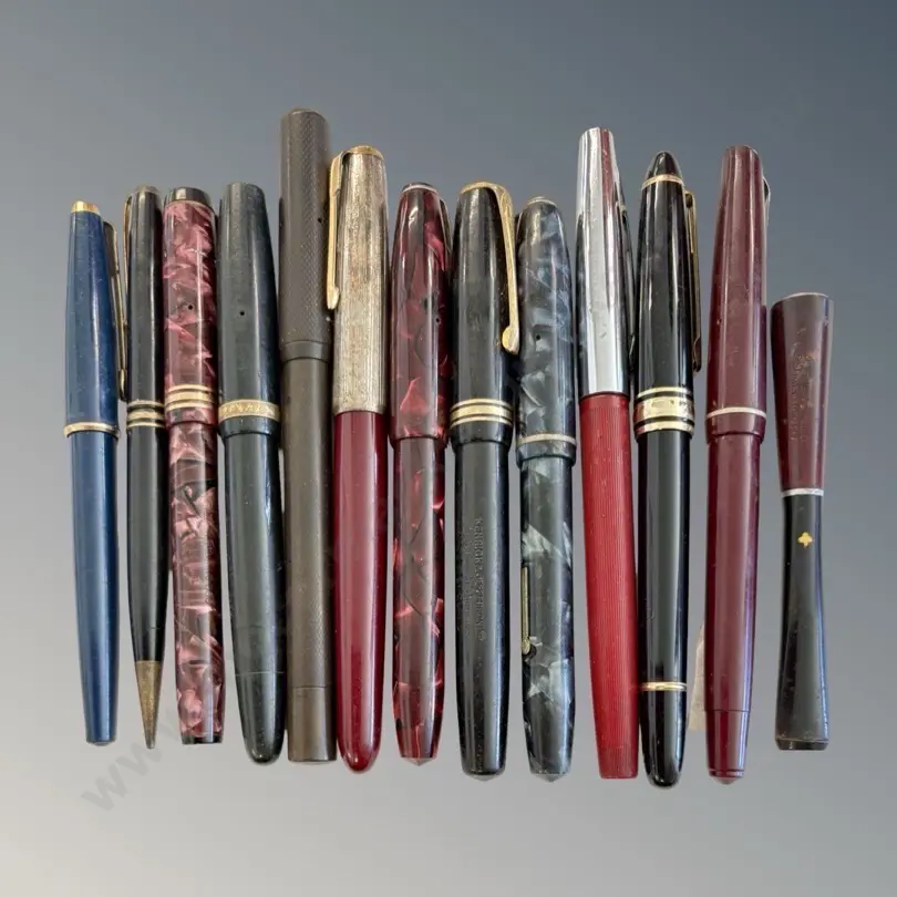 Collection of Fountain Pens & Pencil incl. Conway Stewart, Kenrick & Jefferson Ltd, Onoto, Parker, etc Image 1++