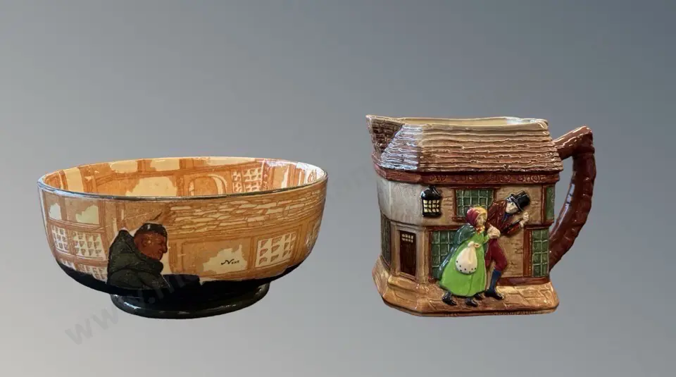 Royal Doulton 'Old Curiosity Shop' Pitcher and Monks Bowl Image 1++