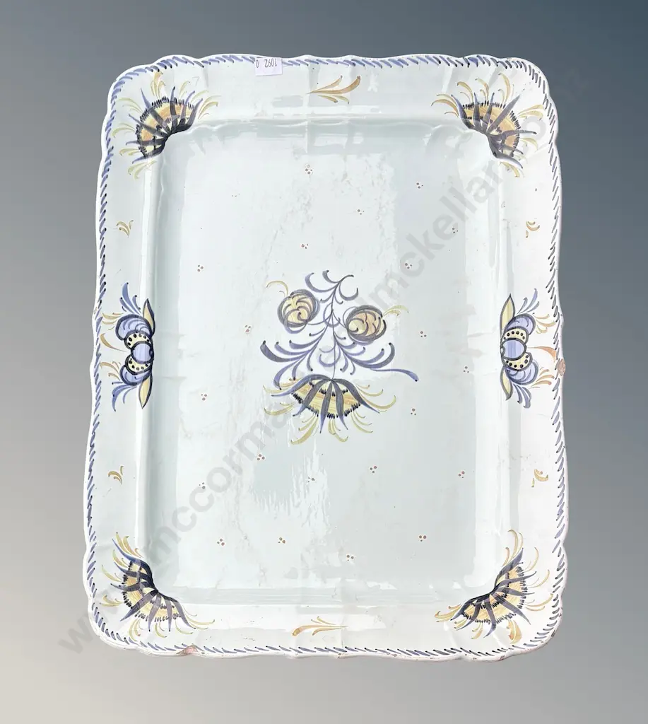 Early Polychrome Porcelain Meat Ashet Image 1++