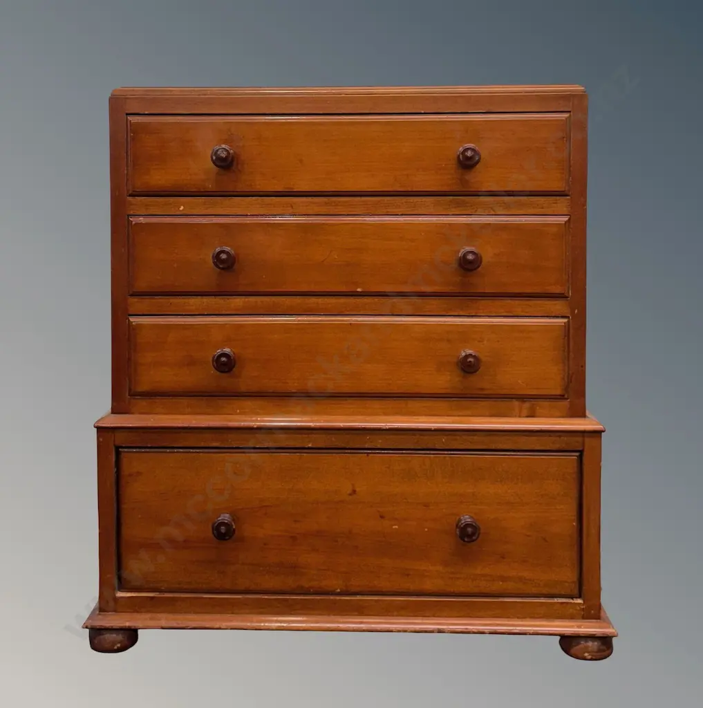 Four Drawer Bedside Cabinet L58xH70xD32cm Image 1++