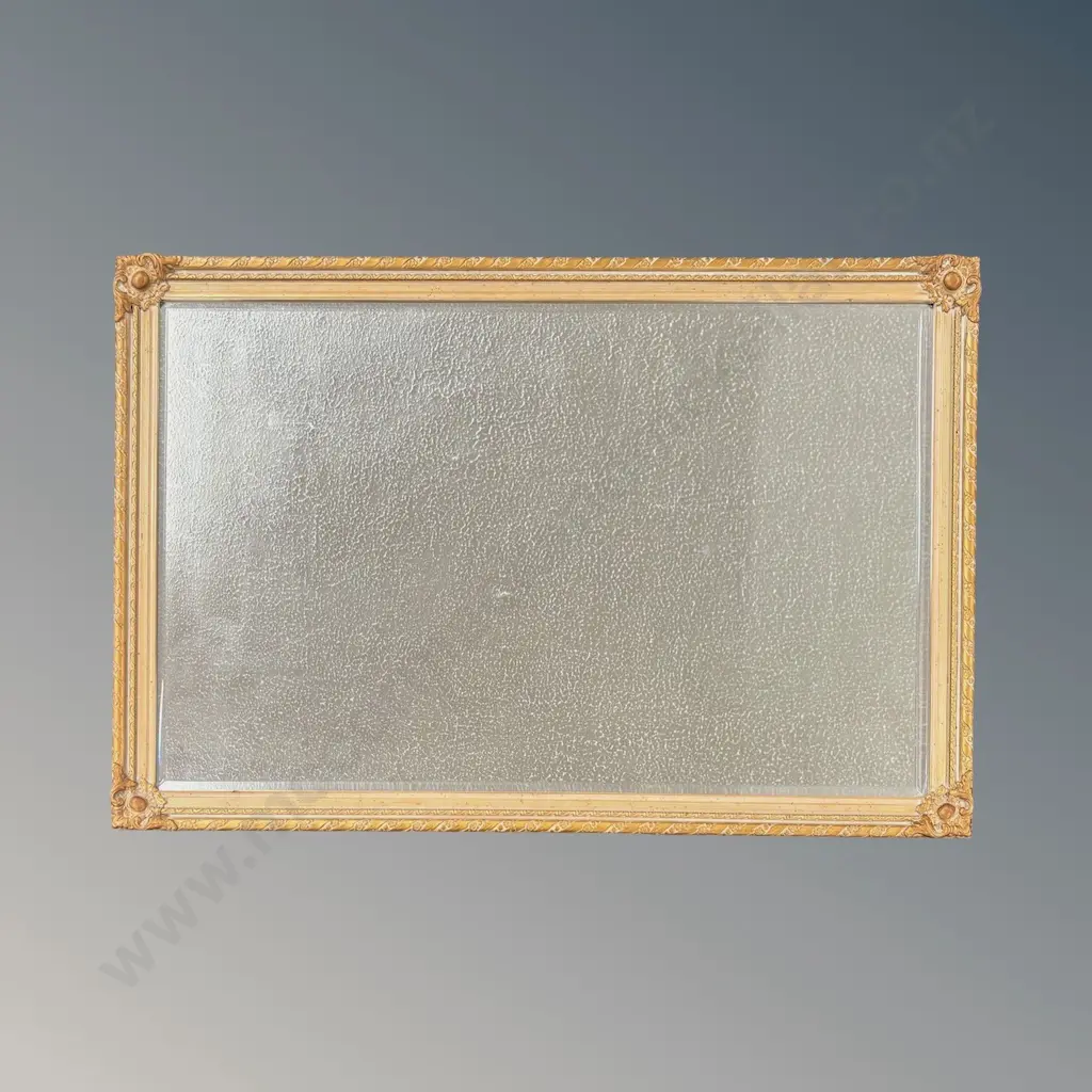 Gilt Beveled Edge Wall Mirror H100x67cm Image 1++